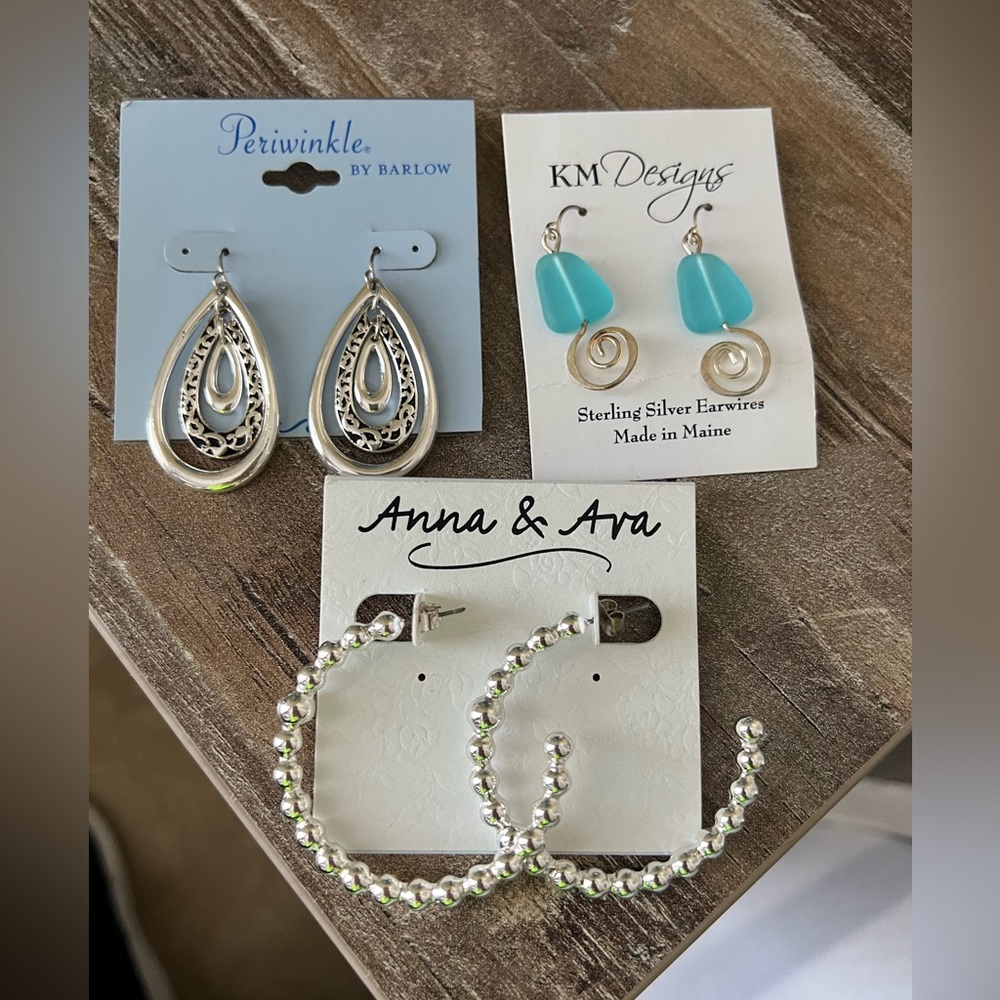3 Sets of Earrings never been worn
